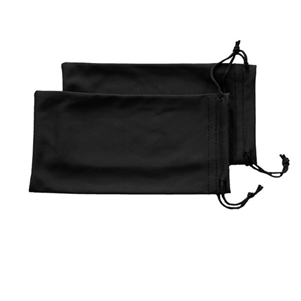 Black Microfiber  Sunglasses Drawstring Pouch