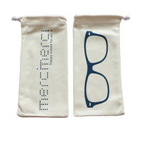 Wholesale Custom Logo Printed Microfiber Sunglasses Drawstring Pouch