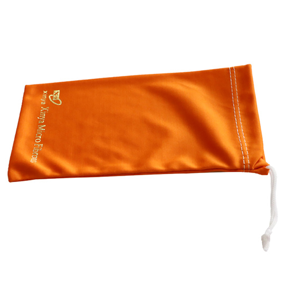 Custom Logo Printed Soft  Microfiber Sunglasses Pouch