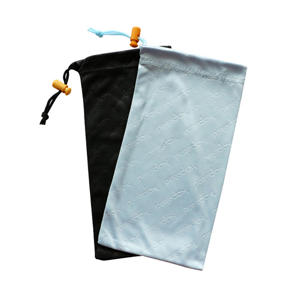 100% Polyester Microfiber Sunglasses Soft Pouch Glasses Drawstring Bag