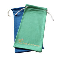 Wholesale  Microfiber Fabric Sunglass Pouch For Glasses Microfiber Pouch With Drawstring Fabric Jewelry Pouches
