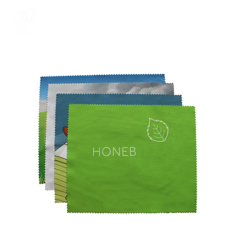 Custom Heat Transfer Printed Microfiber Lens  Cleaning Cloth