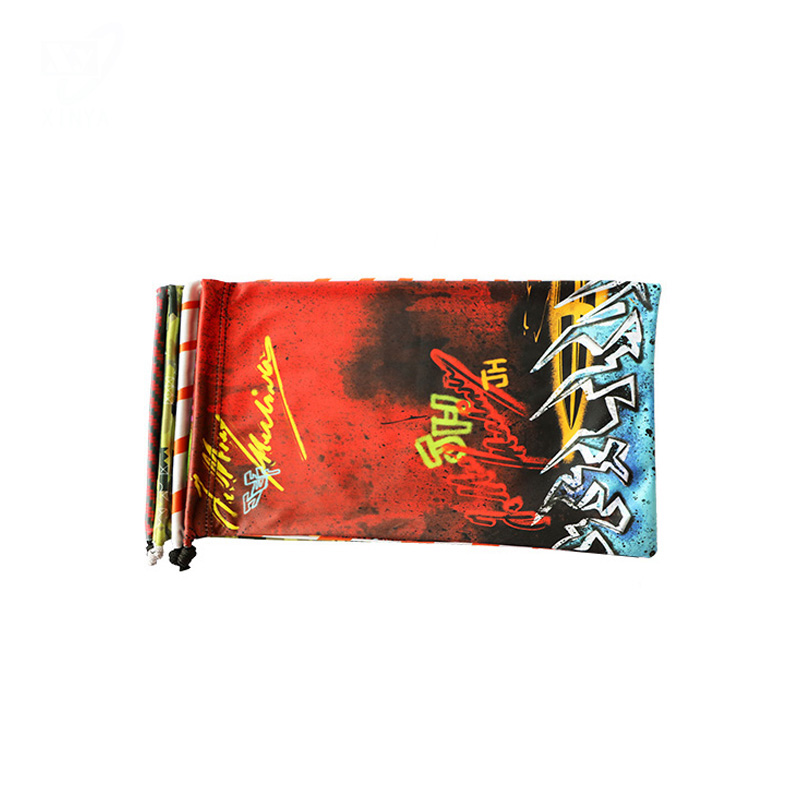 Digital Transfer Printing Microfiber Phone Drawstring  Pouch